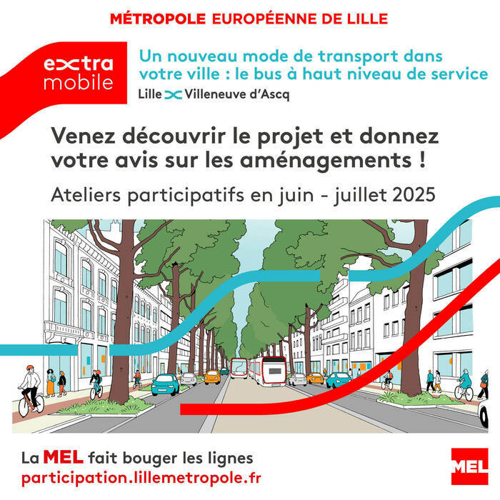 Workshops on the Bus at High Service Level (BHNS) Lille–Villeneuve-d'Ascq - a mode comparable to the tramway - Lille Hellemmes/Lezennes sect